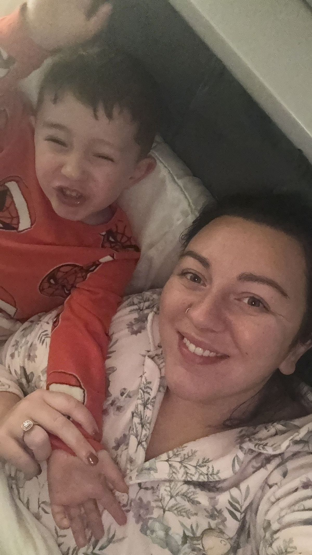 Sarah-Jane Crawford and son